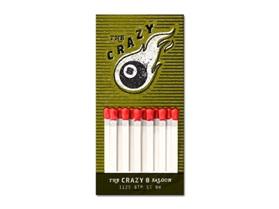 Matchbook Teux concept eight ball matchbook matches