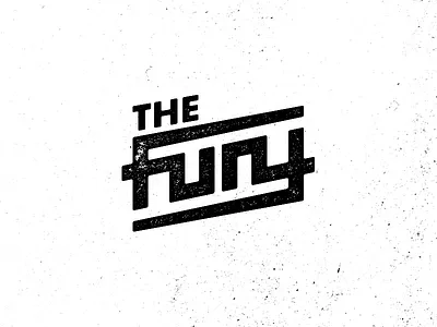 The Fury ambigram hand lettering logo logotype texture typography vintage