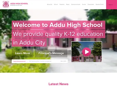 Addu High School blur blurry concept high school maldives pink video web design