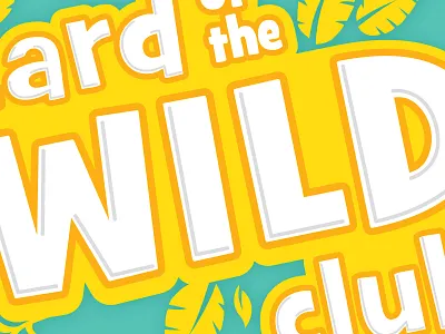 WILD dimension leaves logo type typography wild yellow zoo