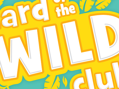 WILD dimension leaves logo type typography wild yellow zoo