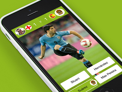 Quiz Cup 2014 Game Screen app application design football game interface ios iphone quiz ui ux