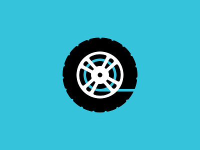 Reel Wheel automotive car logo mark reel tire video wheel