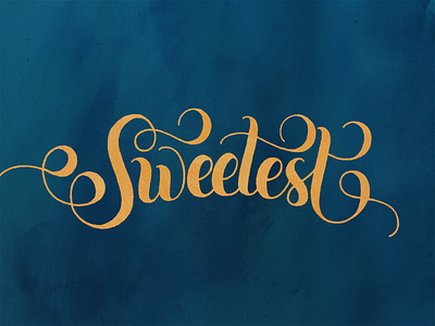 Sweetest typography