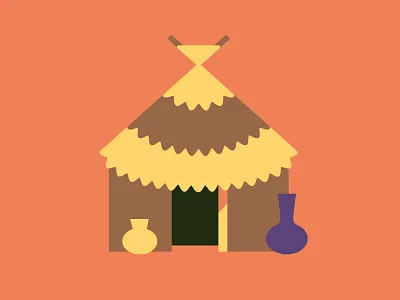 Hut hut hütte illustration tv vector vektorgrafik