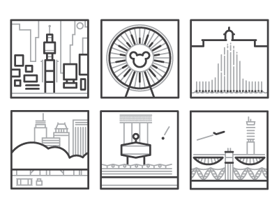 More Locations airport fountain icons illustration landmarks las vegas bellagio locations