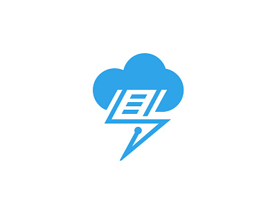 BOLT bolt cloud data document lightning logo