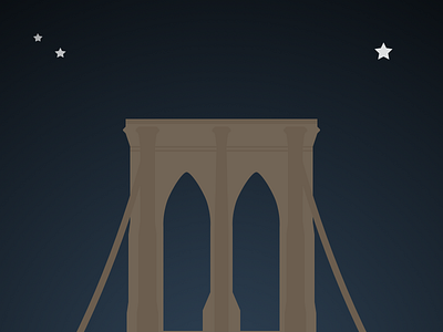 New York’s Brooklyn Bridge bridge brooklyn bridge illustration new york city nyc vector