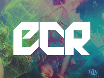 ECR Alternative Logo concert dance design east coast ravers ecr edm logo rave type typography