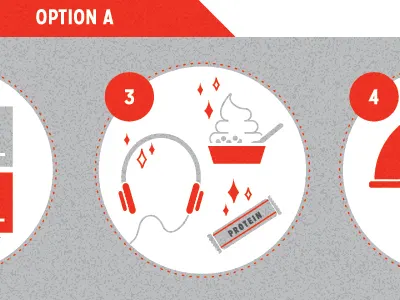 electronics + health snacks entertainment headphones health iconography icons illustration minimal snacks yogurt