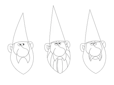 Because Gnomes artwork gnome vector