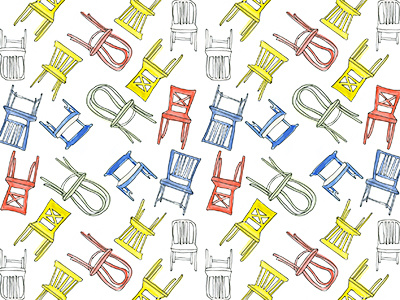 Chairs chairs illustration pattern