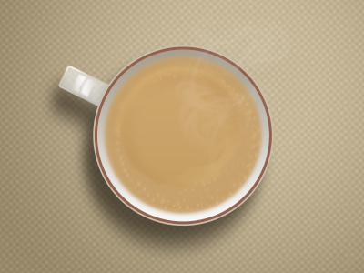 A nice cup of tea cup icon realistic tea ui