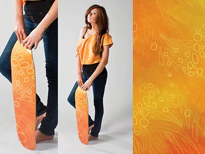 Breathe skateboard design clothing fabric organic pattern photography product skateboard