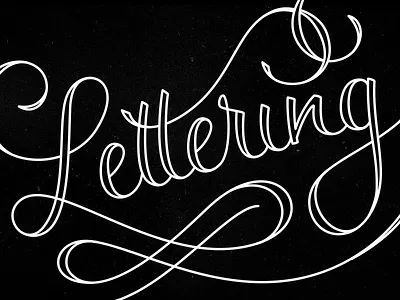 Lettering 01 black hand lettering illustration letter lettering script typography white