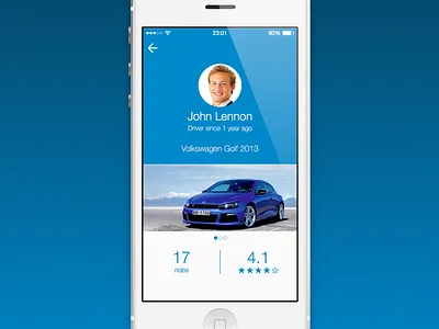 Driver Profile car ios7 profile user