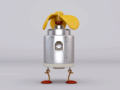 Motor 3d c4d character electric illustration motor