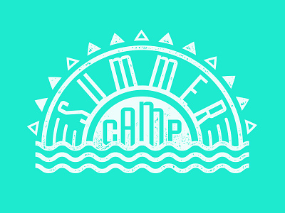 Summer Camp camp flat illustration summer typography vector