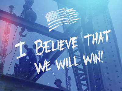 I Believe. america brush hand lettering soccer texture usmnt