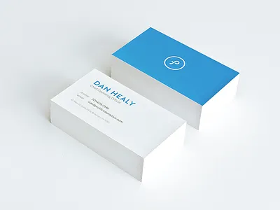Business Card bizcard blue branding business card prolific