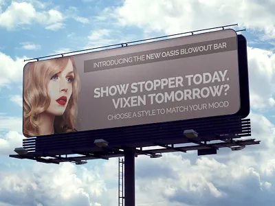 Oasis Salon & Day Spa billboard blowouts joplin missouri outdoor adverstising premier salon spa style