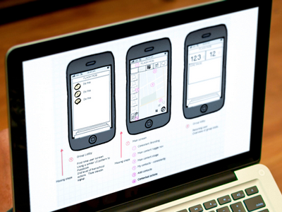 Mobile storyboard balsamiq sketch