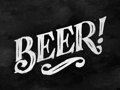 Beer? Beer! editorial hand lettering inline lettering rough sketch swash texture type typography vintage wip