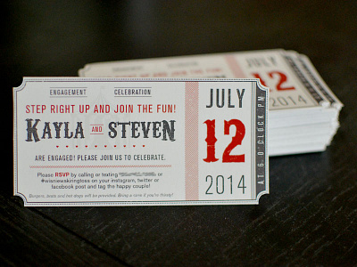 Carnival themed invites carnival engagement invitations