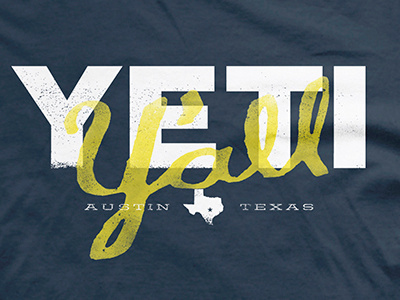 Yall YETI Tshirt austin cooler design texas tshirt yall yeti