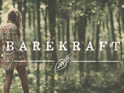 Barekraft Logo branding green leaf logo nature organic sustainable