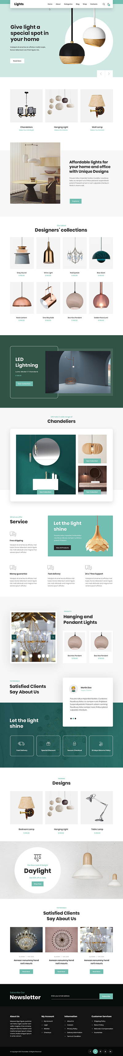 Lights - Free Lightning Store WordPress Theme branding lightning lightning bolt lightning design lightning store theme design web design website builder wordpress wordpress design wordpress development wordpress landing page wordpress template wordpress theme wordpress website