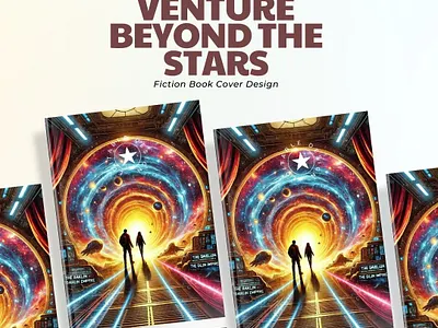 Venture Beyond the Stars 🌌🚀 2d adobe ai art bookcover bookcoverdesign coverdesign design graphic design illustration sifi sifiart sifibooks