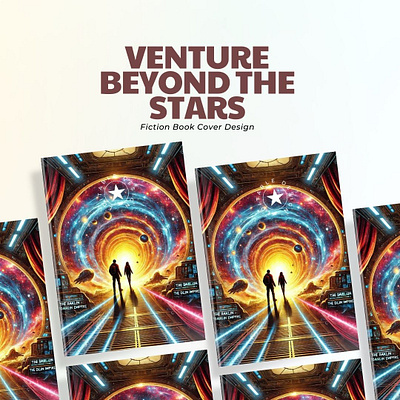 Venture Beyond the Stars 🌌🚀 2d adobe ai art bookcover bookcoverdesign coverdesign design graphic design illustration sifi sifiart sifibooks