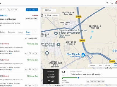 Revolutionising Fleet Tracking with Interactive Trip Details! dashboard figma interactionui interation prototype saas saasdashboard saasdesign uianimation userexperiencedesign uxdesign visualdesign