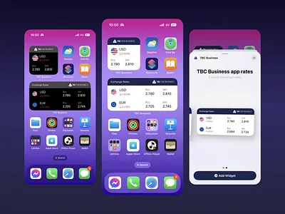 Currency Widget Design app design figma ui
