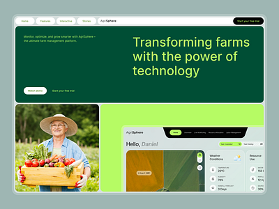 Farm Management Landing Page activity planner agriculture dashboard agriculture management system agriculture management web app agriculture web design agrotech cultivation farm management app farm management dashboard farm management landing page farm management platform farm management saas dashboard farm management software farm management system farm website design farming dashboard planning dashboard saas task management