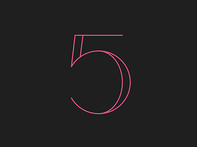 5 Years 5 birthday dribbble