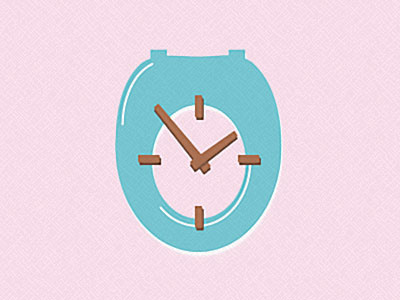 Toilet Seat Clock clock seat toilet