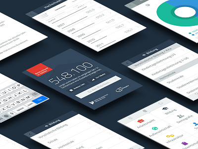 Deutschland in Zahlen - Mobile Application minimal mobile statistic ui ux webdesign