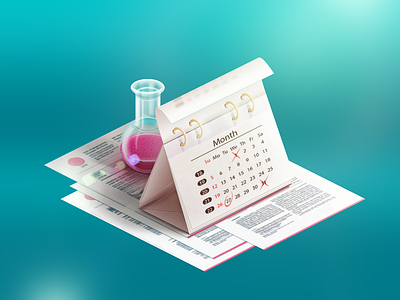 Calendar bottle calendar documents icon illustration lab laboratory paper