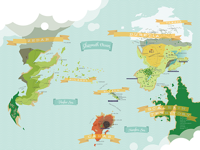 Obvalia Redux, Progress cartography deming flat illustration illustrator maps quicksand taiga