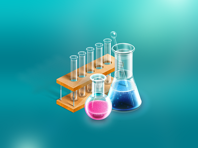 Laboratory bottle documents icon illustration lab laboratory wood