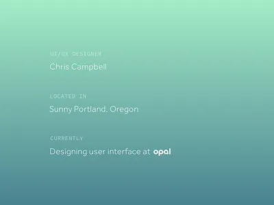 Personal Site effra minimal personal site simple source code pro typography ui website