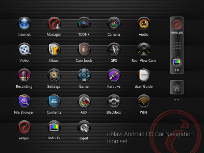Navigation GUI Icons (2011) android car gui icon inavi launcher navigation