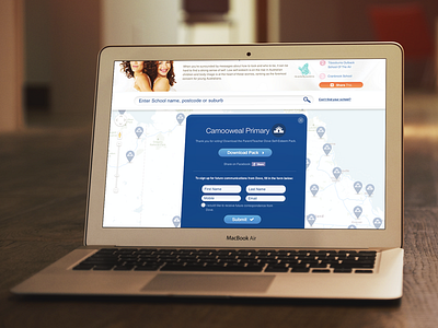 Dove Self Esteem front end development maps ui