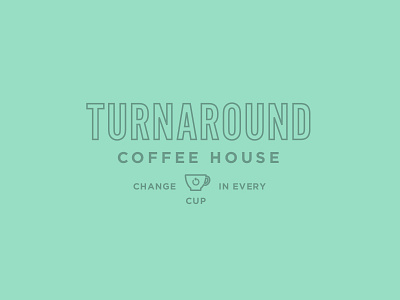 Turnaround Coffee House 2 change coffee cup logo turnaround