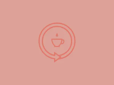 Turnaround CH coffee cup logo turnaround