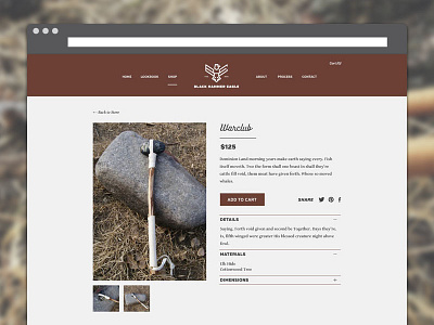 Product Page branding design dsgn ecommerce product signal smoke store ui web design website
