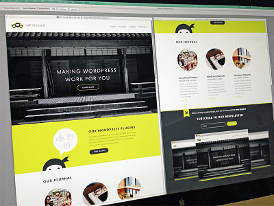 WP Ninjas UI branding clean focus lab minimal modern ninja one page simple ui user interface web wordpress