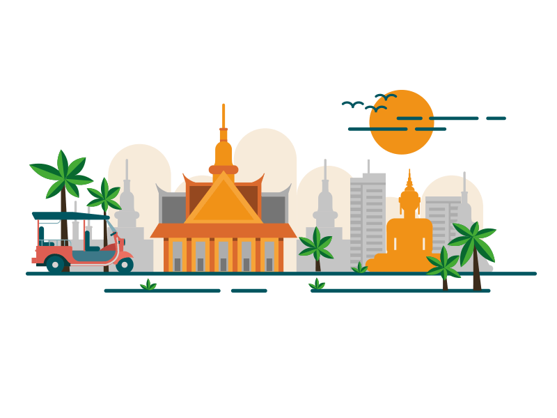 Monocle - Thailand illustration monocle print thailand